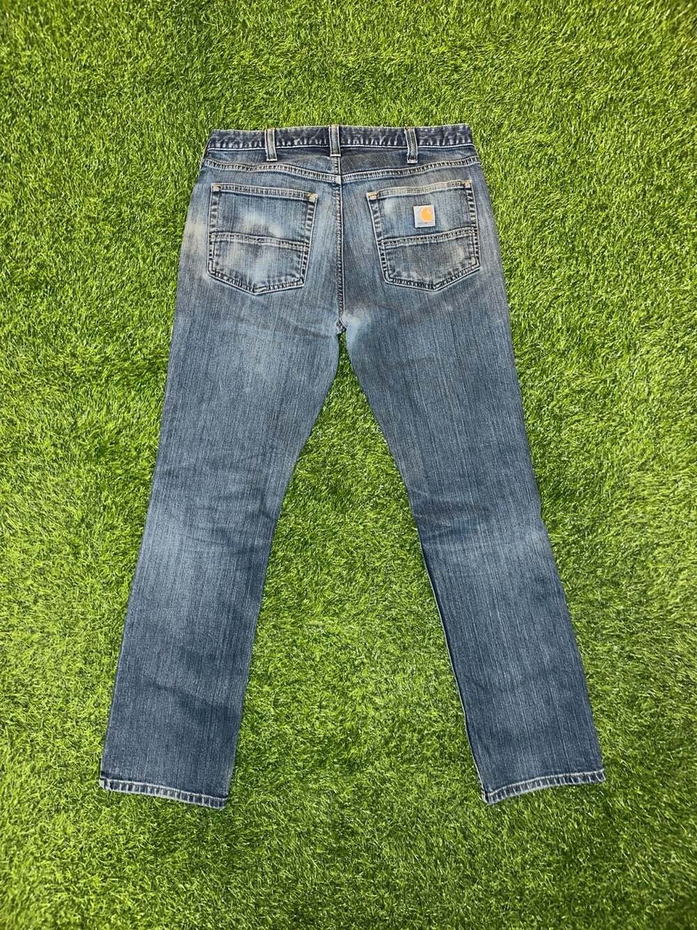 Carhartt Straight Fit Jeans Size 33x30 Medium Wash Denim Workwear